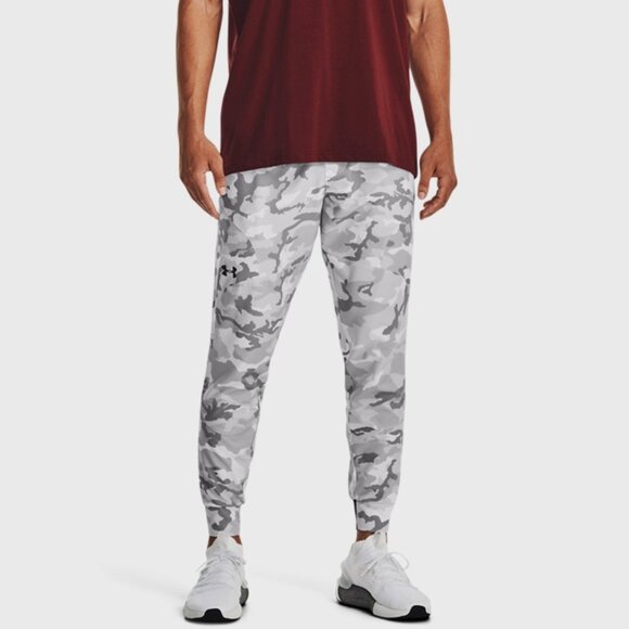 Under Armour UA Unstoppable Joggers Snow White Camo 1352027 018 Men's Size Large - Picture 1 of 7